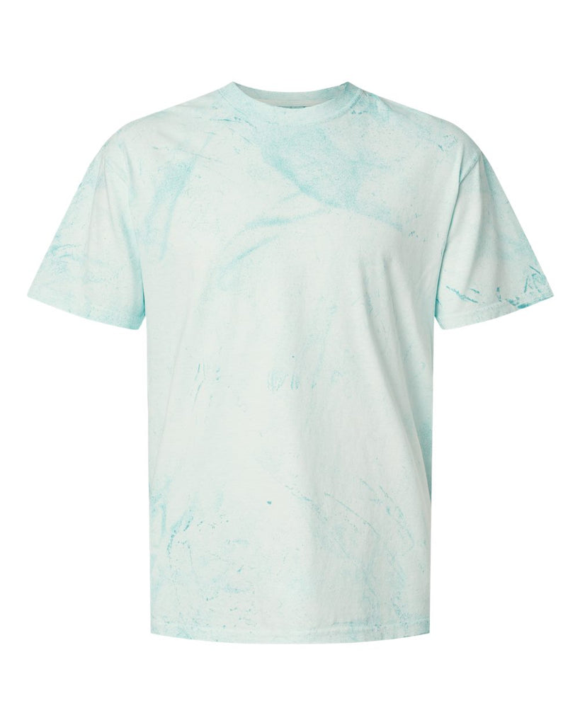 Comfort Colors 1745 Colorblast T-Shirt in Seaglass – 100% cotton, garment-dyed tee with a relaxed fit and soft-washed, vintage color effect. Custom printing available.