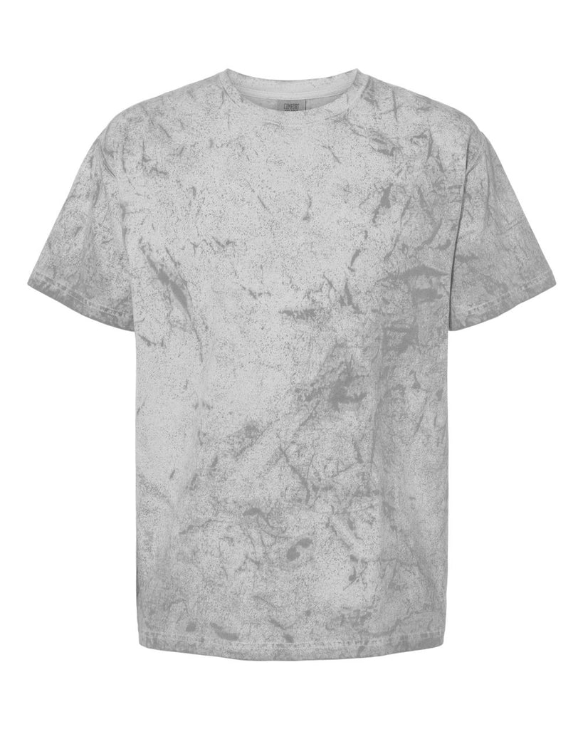 Comfort Colors 1745 Colorblast T-Shirt in Smoke– 100% cotton, garment-dyed tee with a relaxed fit and soft-washed, vintage color effect. Custom printing available.