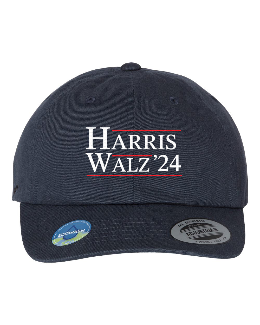 Harris Walz 2024 YP Classics EcoWash™ Navy Dad Hat capcityink