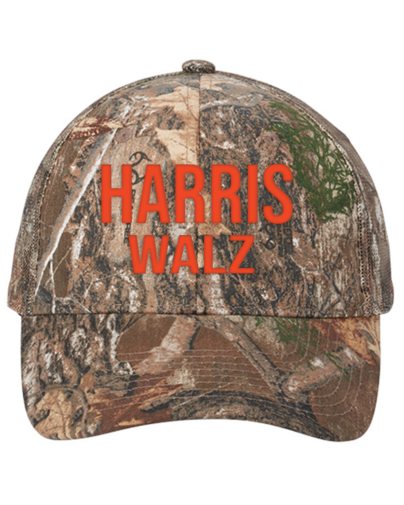 Camo Harris Walz Cap