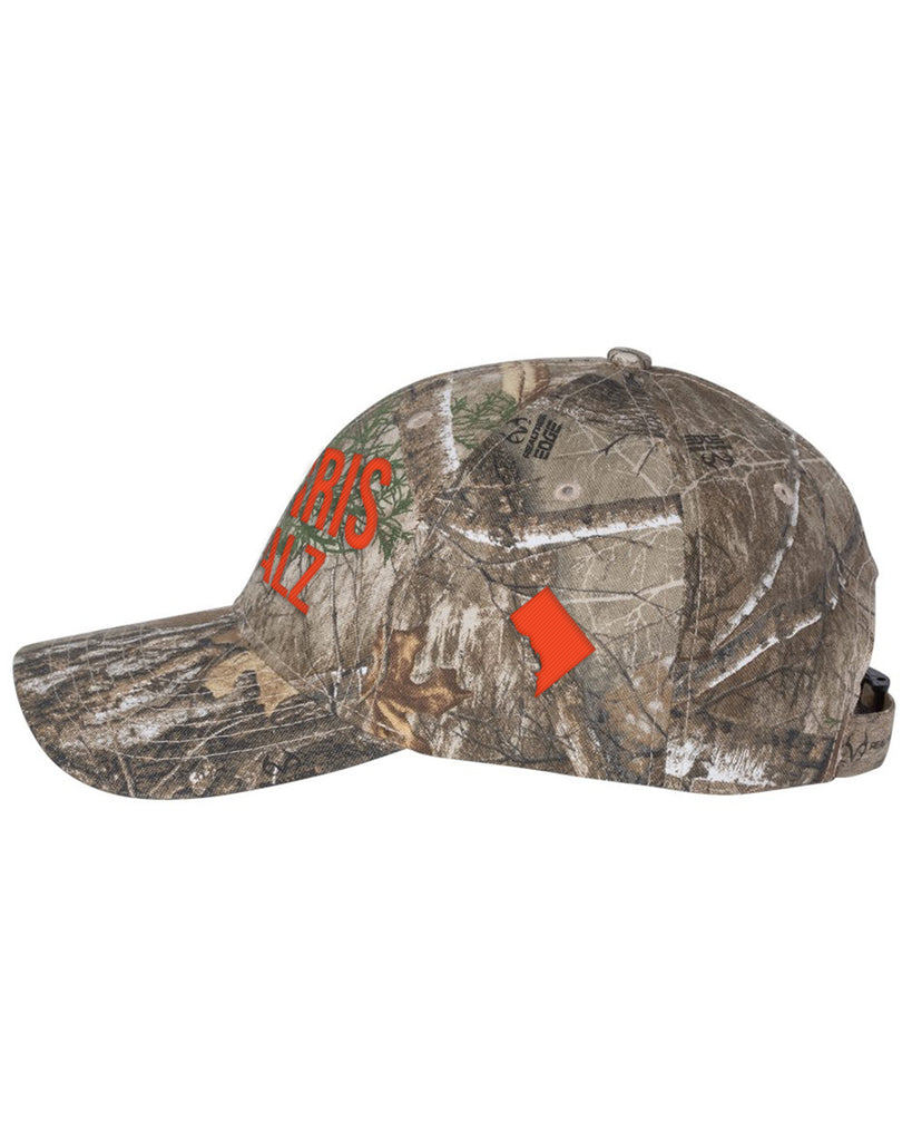 Harris Walz Camo Embroidered Flex-Strap™ closure Cap