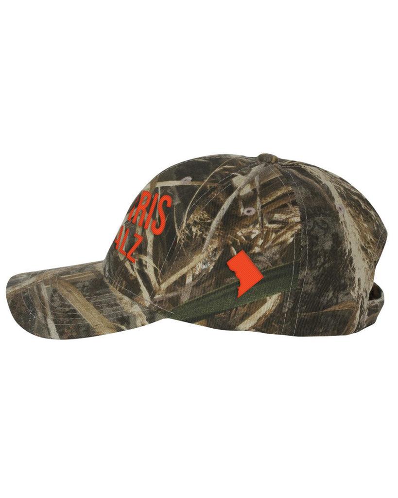 Harris Walz Camo Embroidered Flex-Strap™ closure Cap