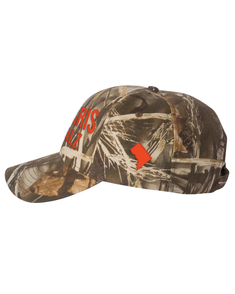 Harris Walz Camo Embroidered Flex-Strap™ closure Cap