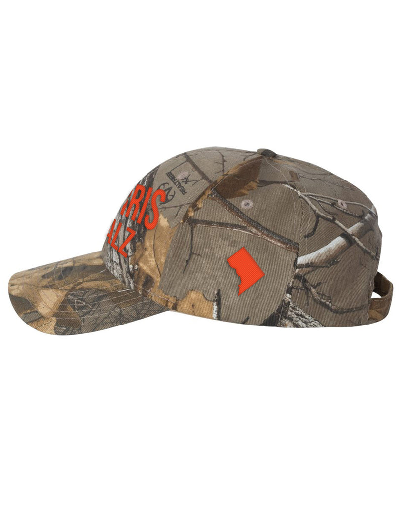 Harris Walz Camo Embroidered Flex-Strap™ closure Cap