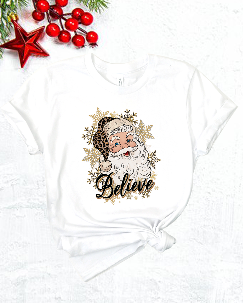 Believe Santa T-shirts