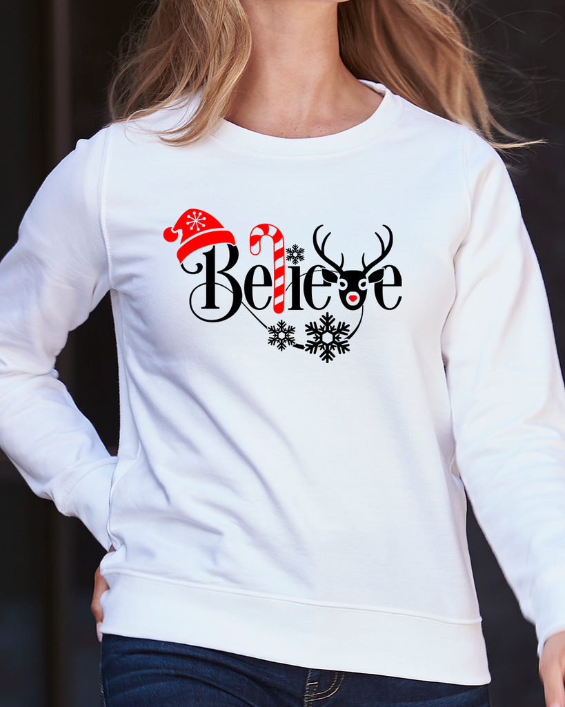 Believe Reindeer - Crewneck- gift