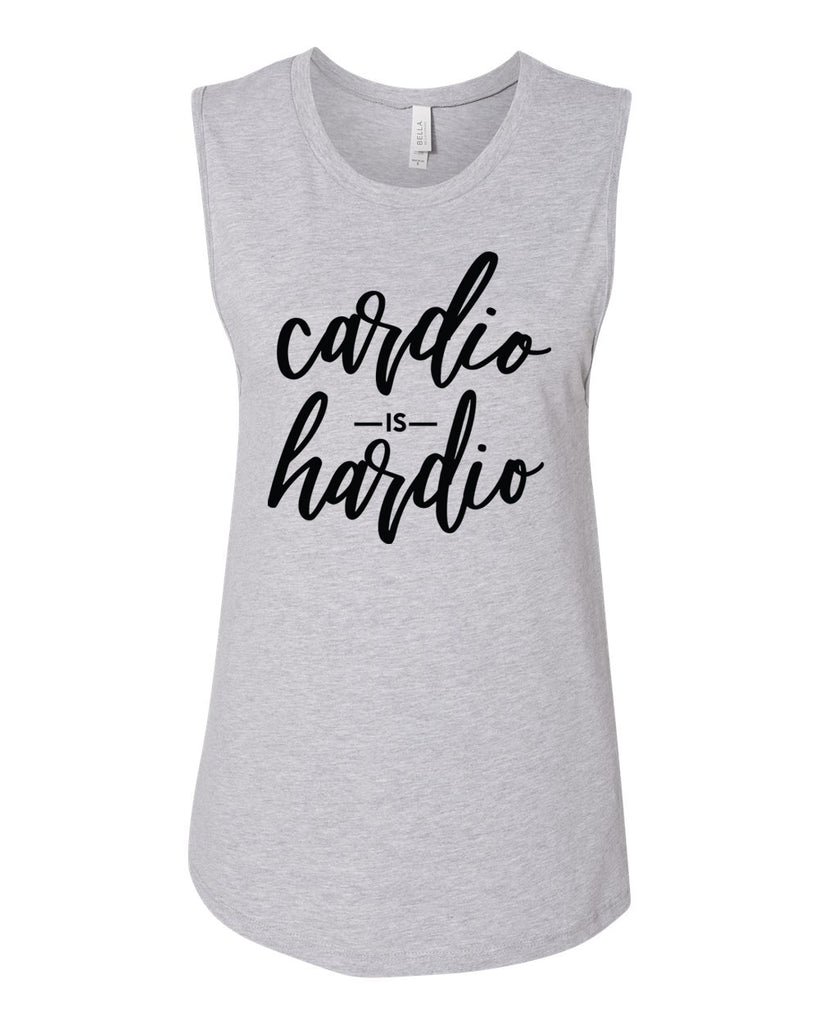 CARDIO IS HARDIO Women's Jersey Muscle Tank