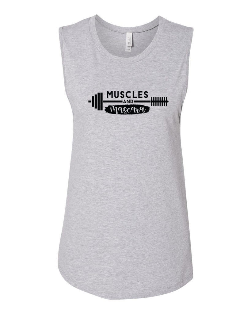 MUSCLES AND MASCARA Women's Jersey Muscle Tank