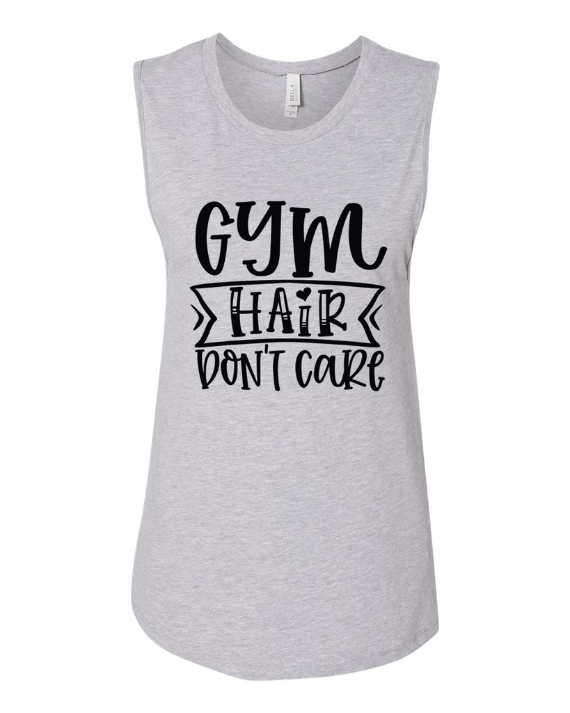 GYM HAIR DON'T CARE Women's Jersey Muscle Tank