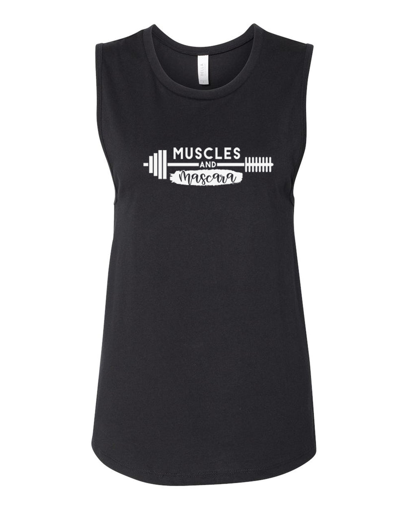 MUSCLES AND MASCARA Women's Jersey Muscle Tank