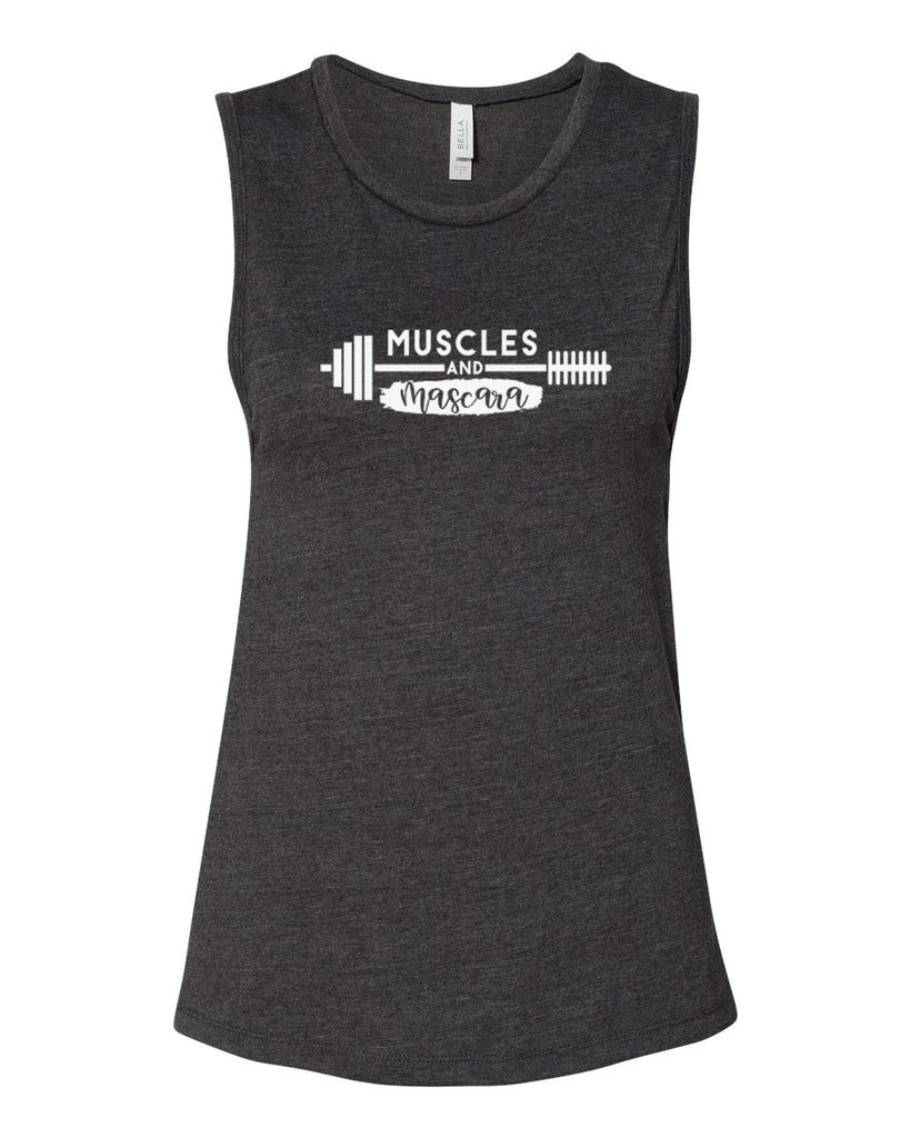 MUSCLES AND MASCARA Women's Jersey Muscle Tank