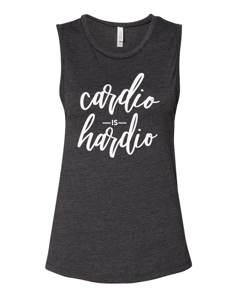 CARDIO IS HARDIO Women's Jersey Muscle Tank