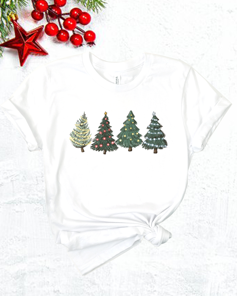 Green Christmas Trees T-shirts