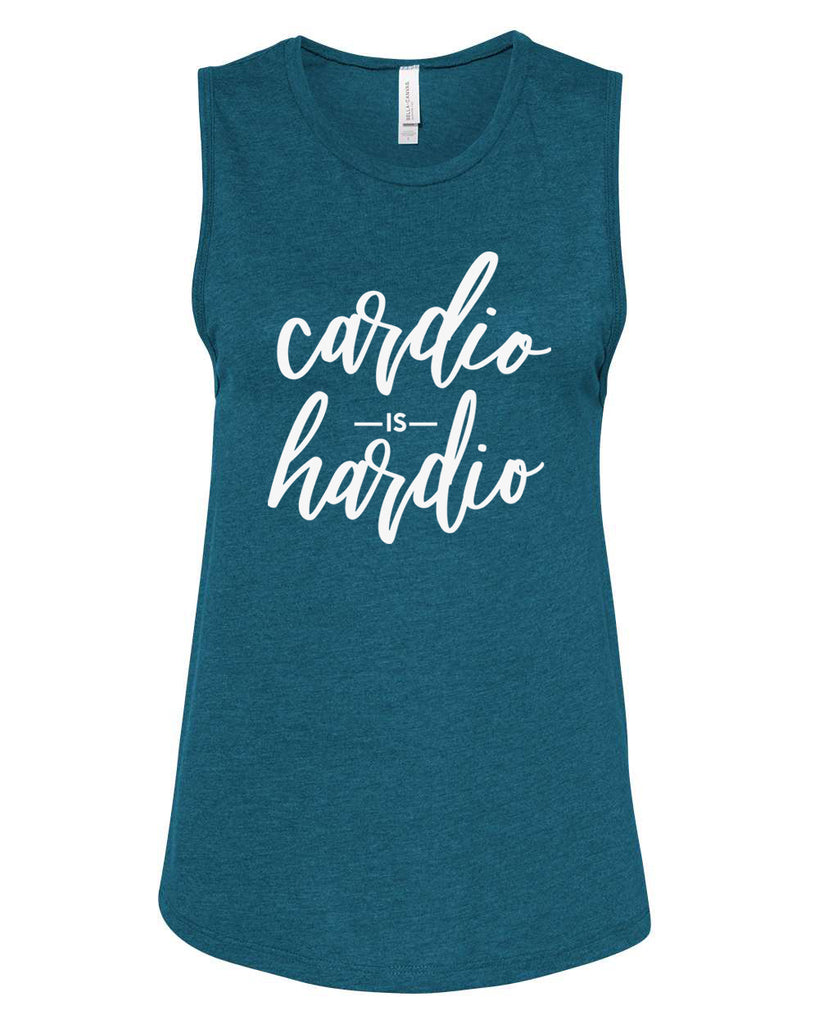 CARDIO IS HARDIO Women's Jersey Muscle Tank