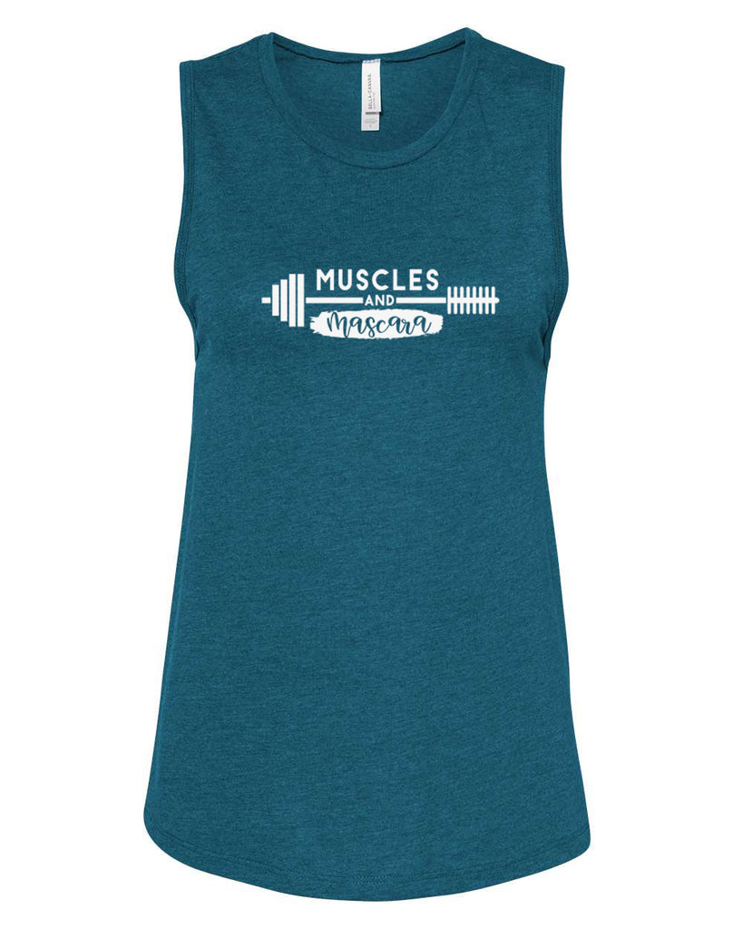 MUSCLES AND MASCARA Women's Jersey Muscle Tank