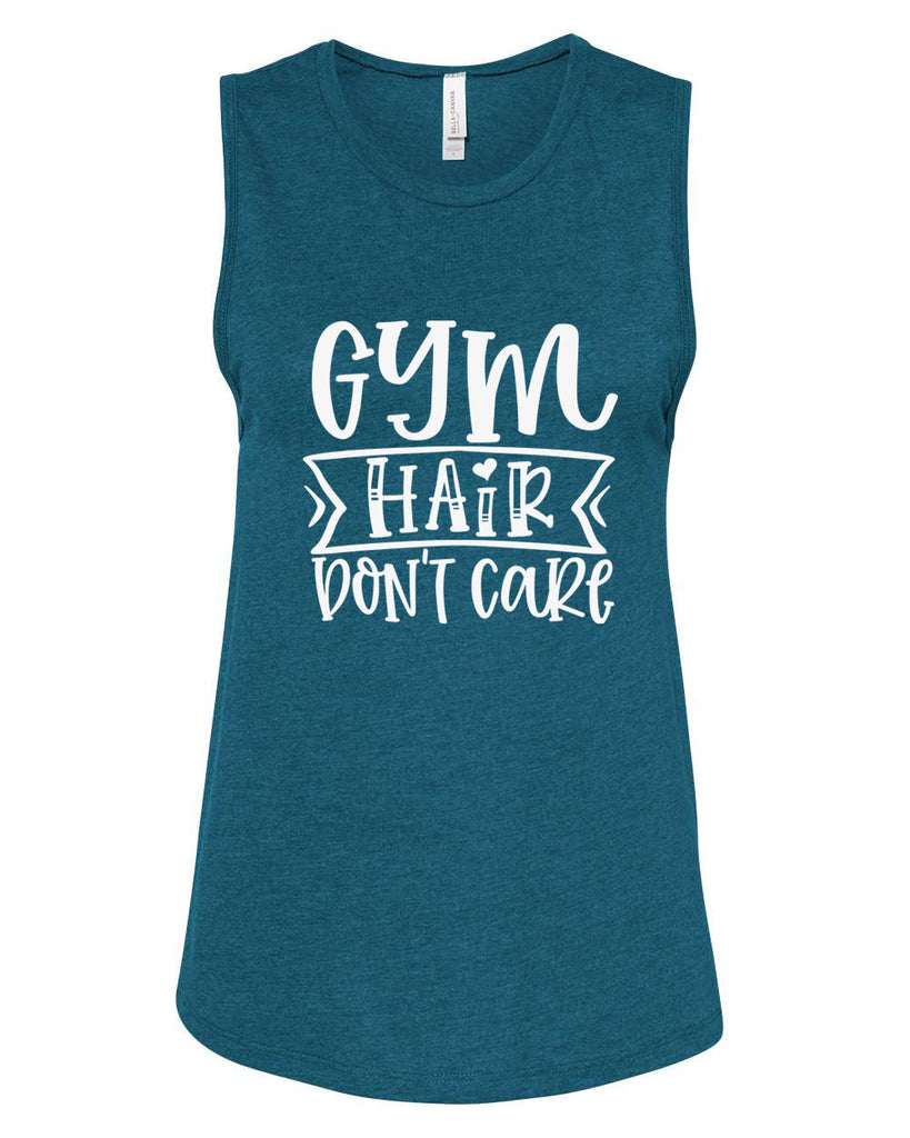 GYM HAIR DON'T CARE Women's Jersey Muscle Tank