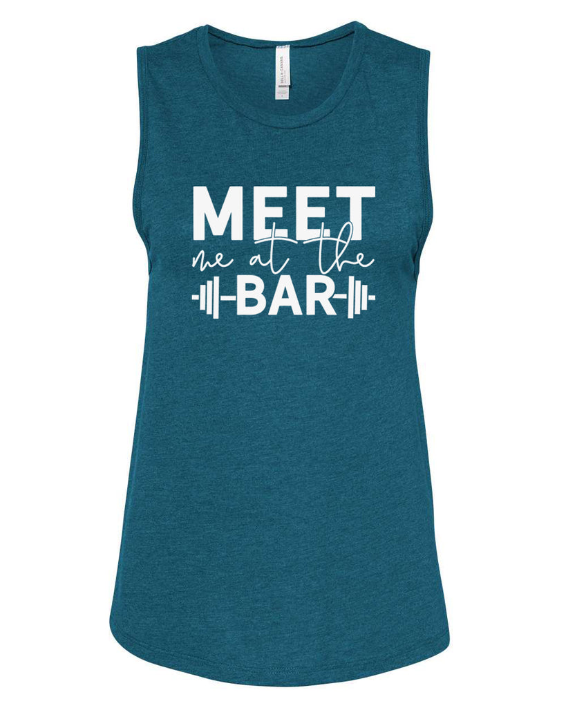 MEET ME AT THE BAR Women's Jersey Muscle Tank