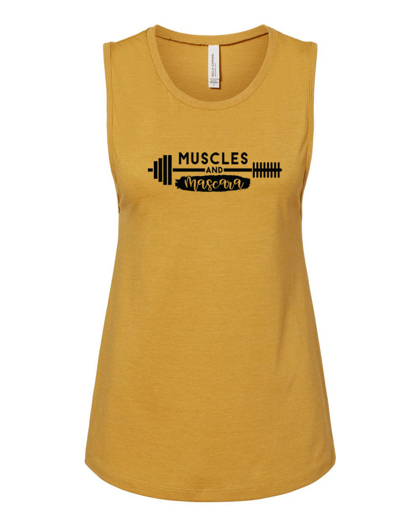 MUSCLES AND MASCARA Women's Jersey Muscle Tank