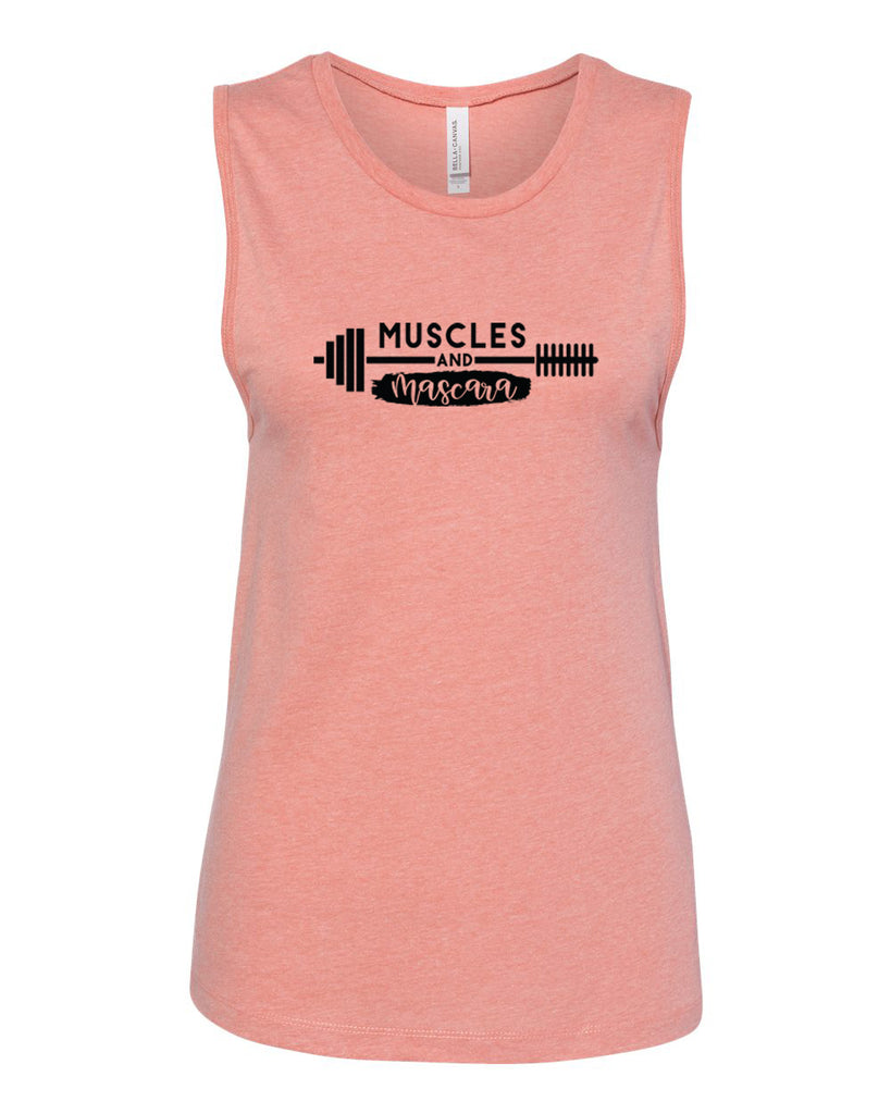 MUSCLES AND MASCARA Women's Jersey Muscle Tank