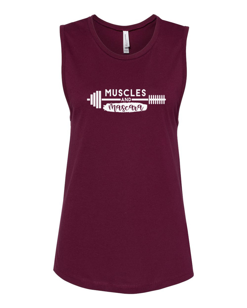 MUSCLES AND MASCARA Women's Jersey Muscle Tank