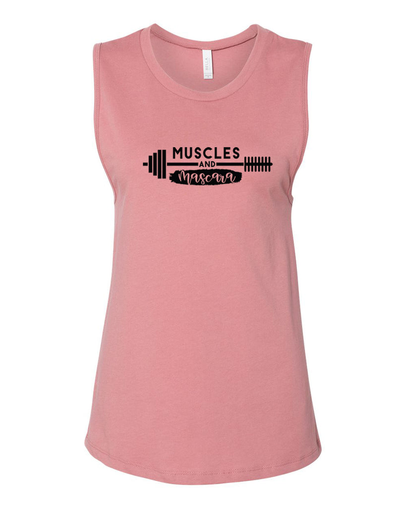 MUSCLES AND MASCARA Women's Jersey Muscle Tank