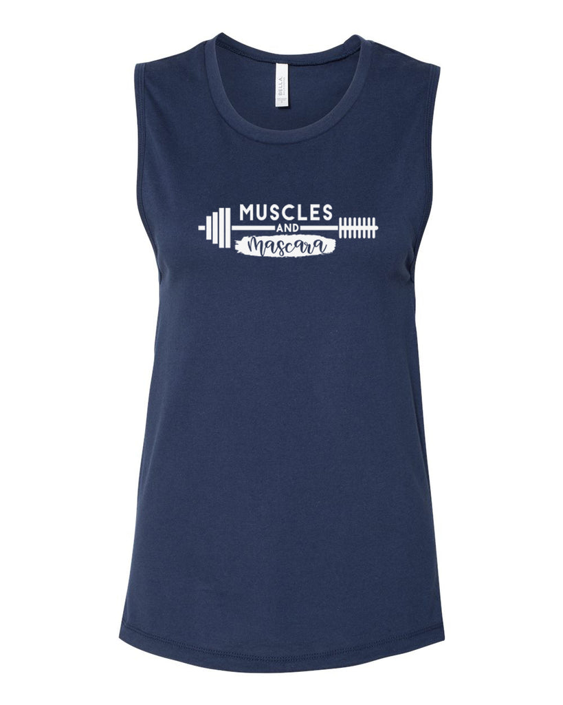 MUSCLES AND MASCARA Women's Jersey Muscle Tank