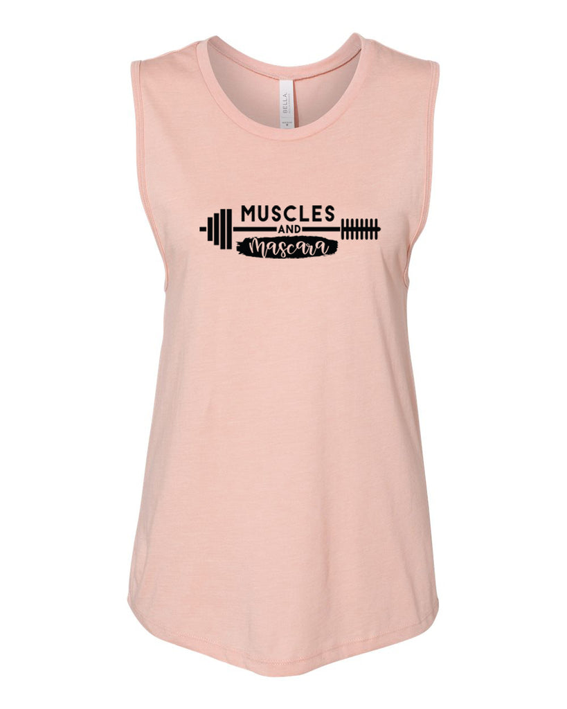 MUSCLES AND MASCARA Women's Jersey Muscle Tank