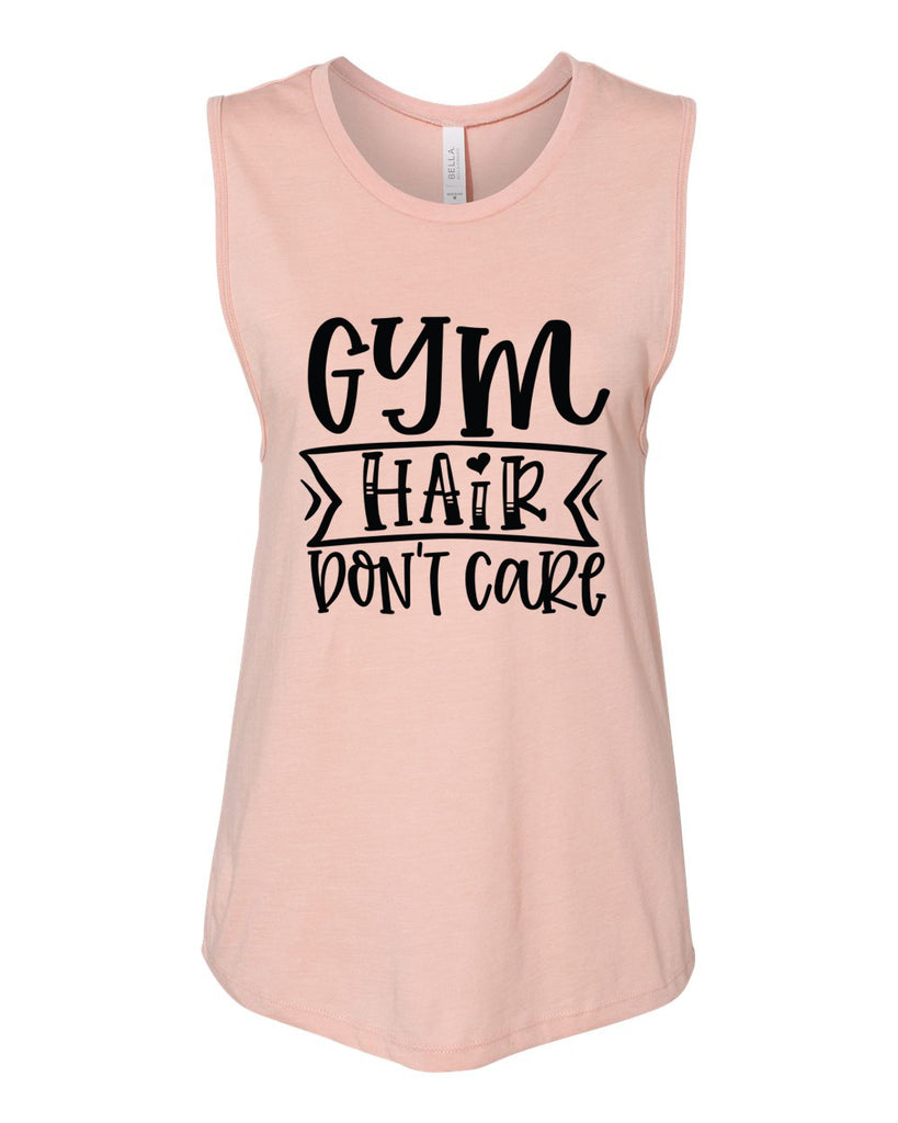 GYM HAIR DON'T CARE Women's Jersey Muscle Tank